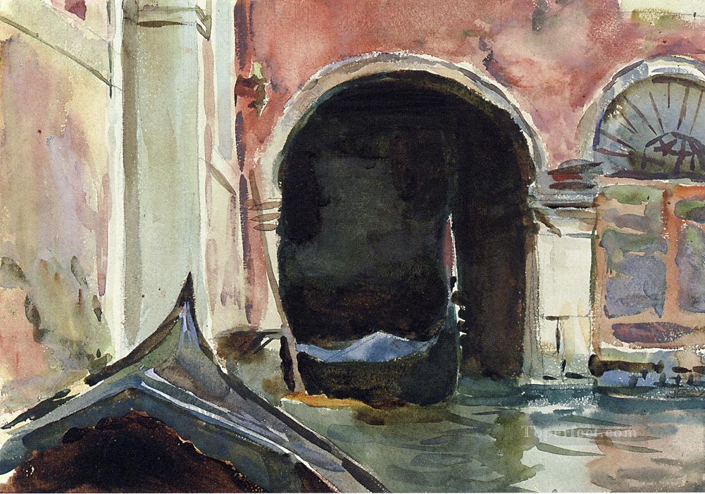 Venetian Canal2 landscape John Singer Sargent Venice Oil Paintings